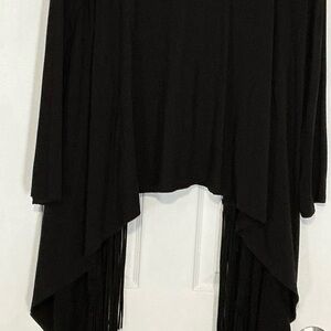 Chic Black Women's Poncho
